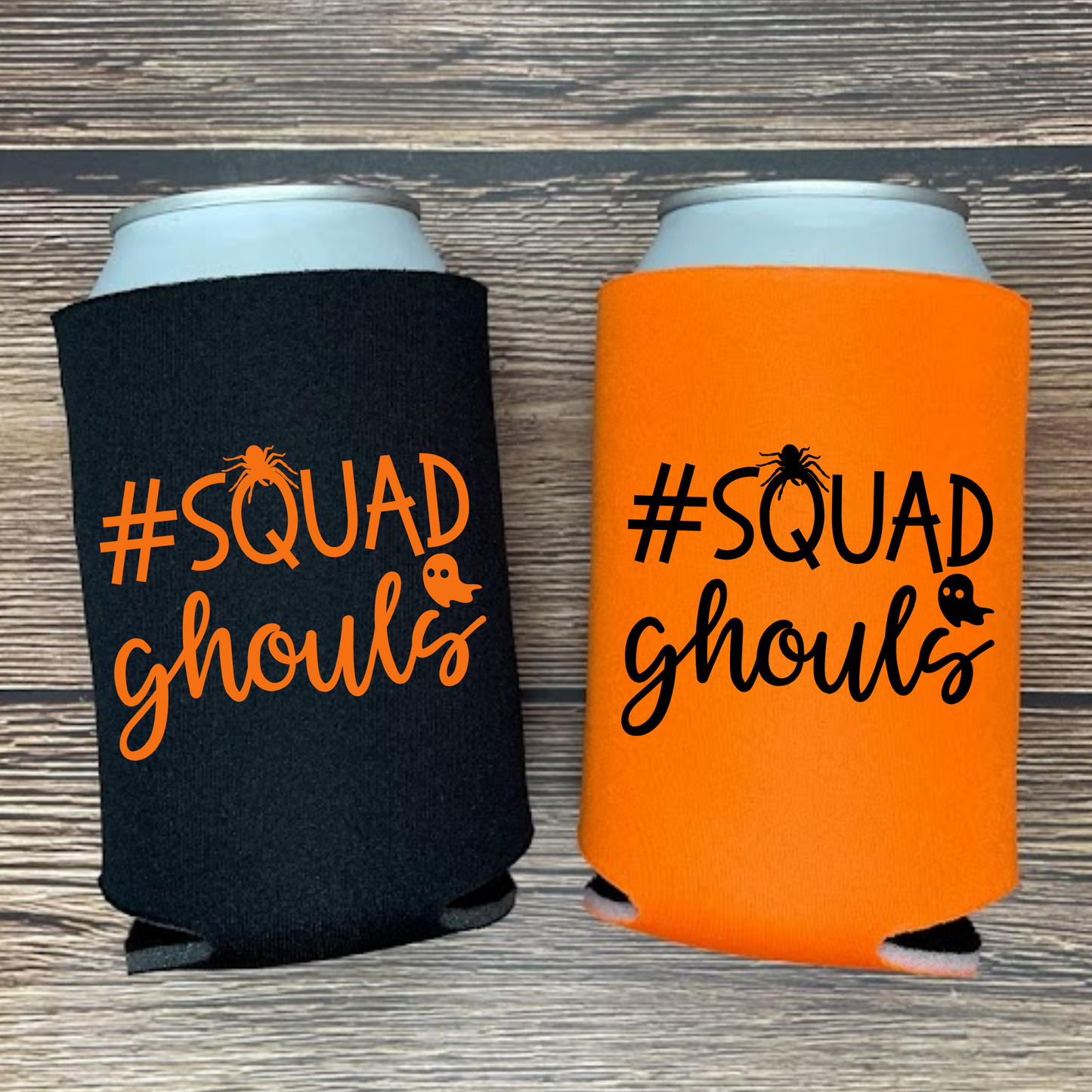 Halloween Can Coolers, Squad Ghouls Beer Coolies