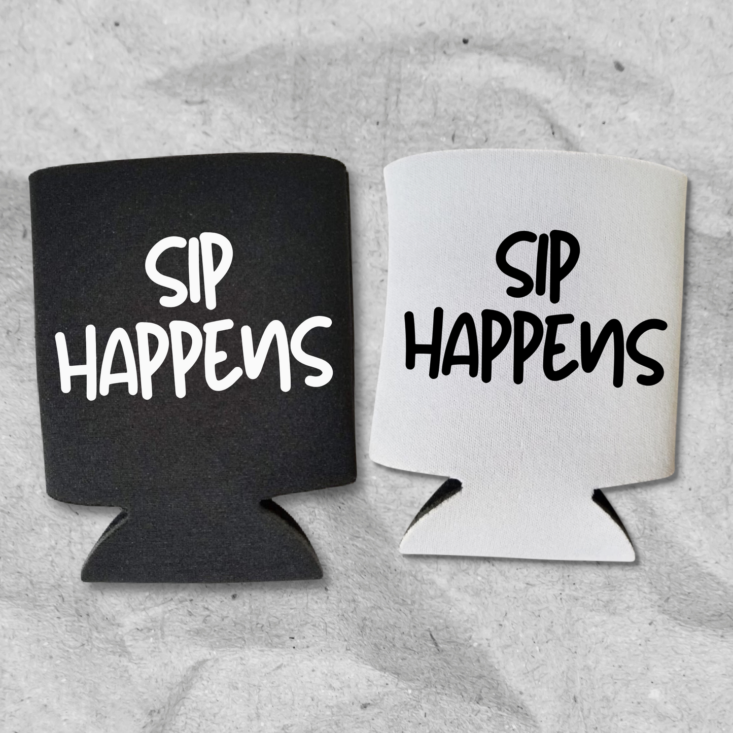 Funny Beer Can Coolers, Sip Happens Coolies