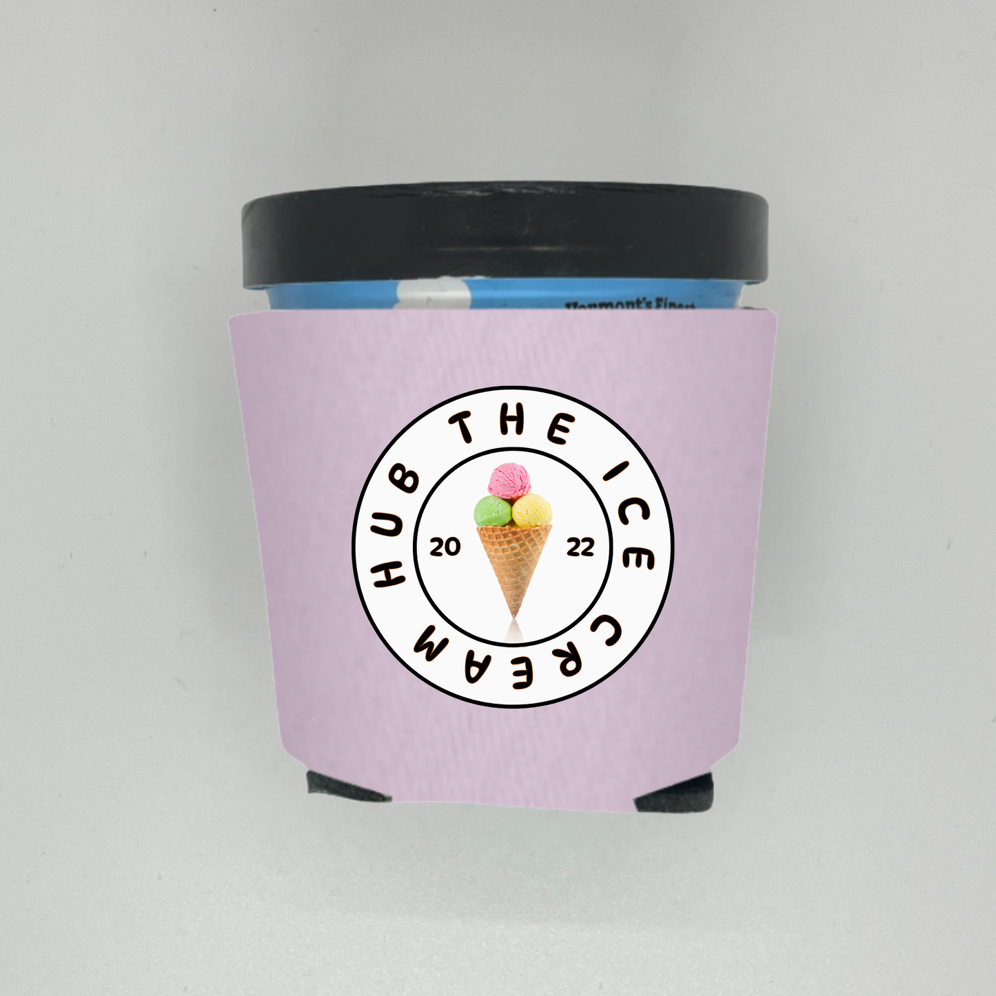 Custom Logo on Foam Ice Cream Pint Coolers for Ice Cream Business Or Company