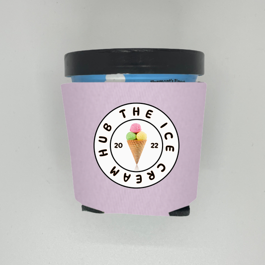 Custom Logo on Foam Ice Cream Pint Coolers for Ice Cream Business Or Company