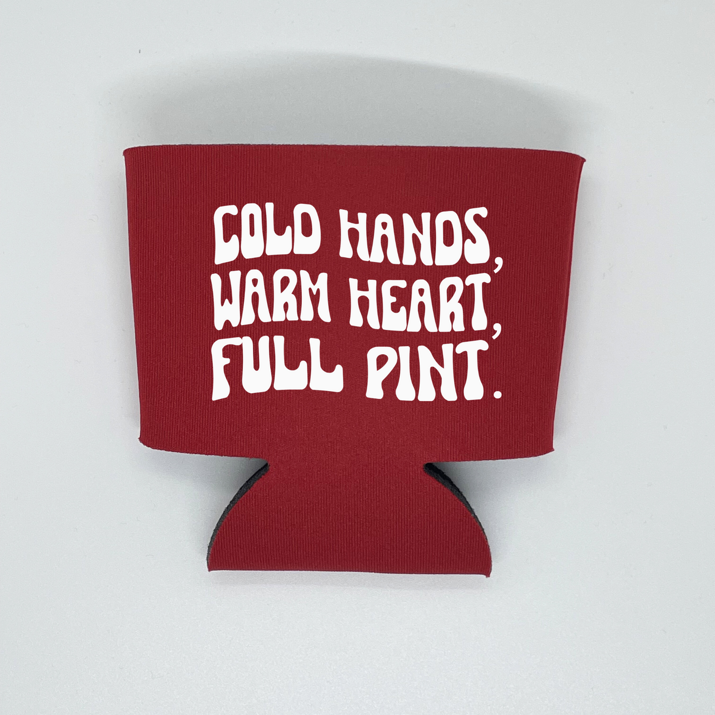 Ice Cream Pint Foam Sleeves, Cold Hands, Warm Heart, Full Pint