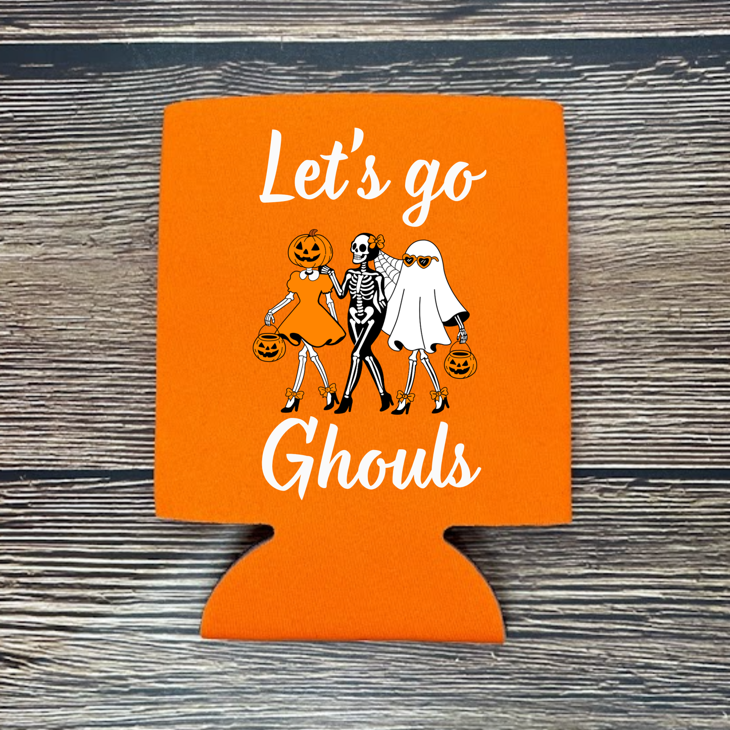 Halloween Can Coolers, Let's Go Ghouls Beer Coolies