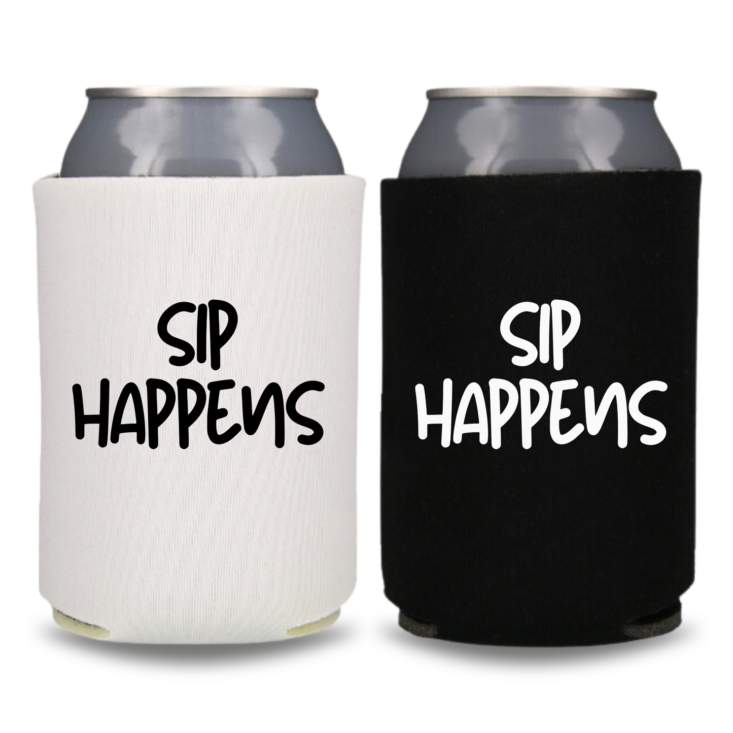 Funny Beer Can Coolers, Sip Happens Coolies