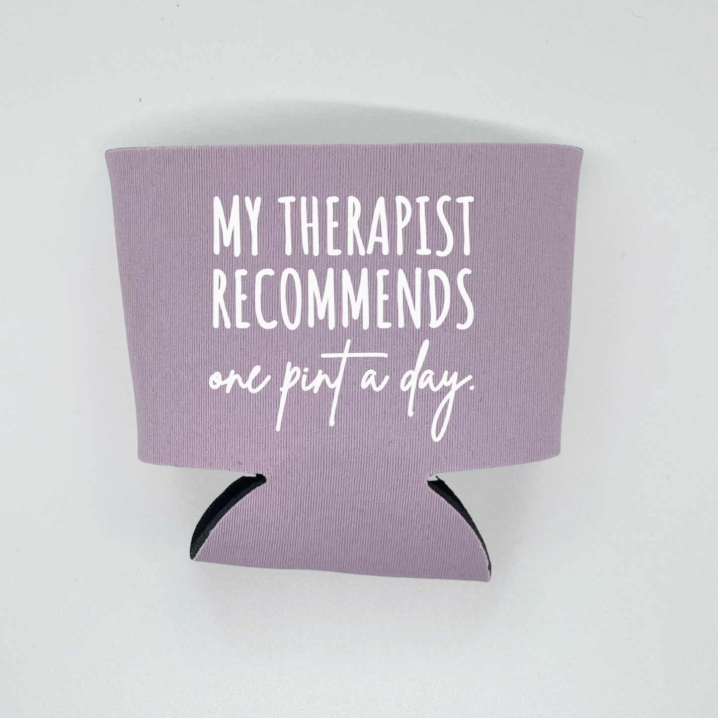 Foam Ice Cream Pint Sleeves, My Therapist Recommends One Pint A Day