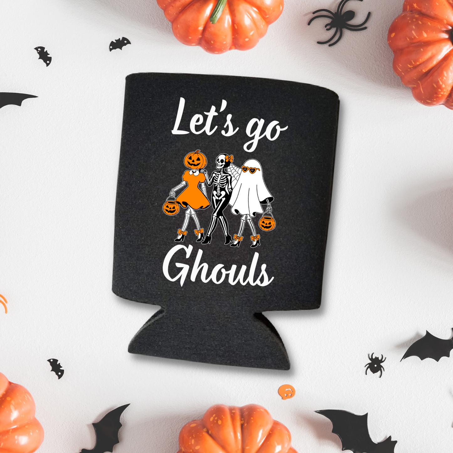 Halloween Can Coolers, Let's Go Ghouls Beer Coolies