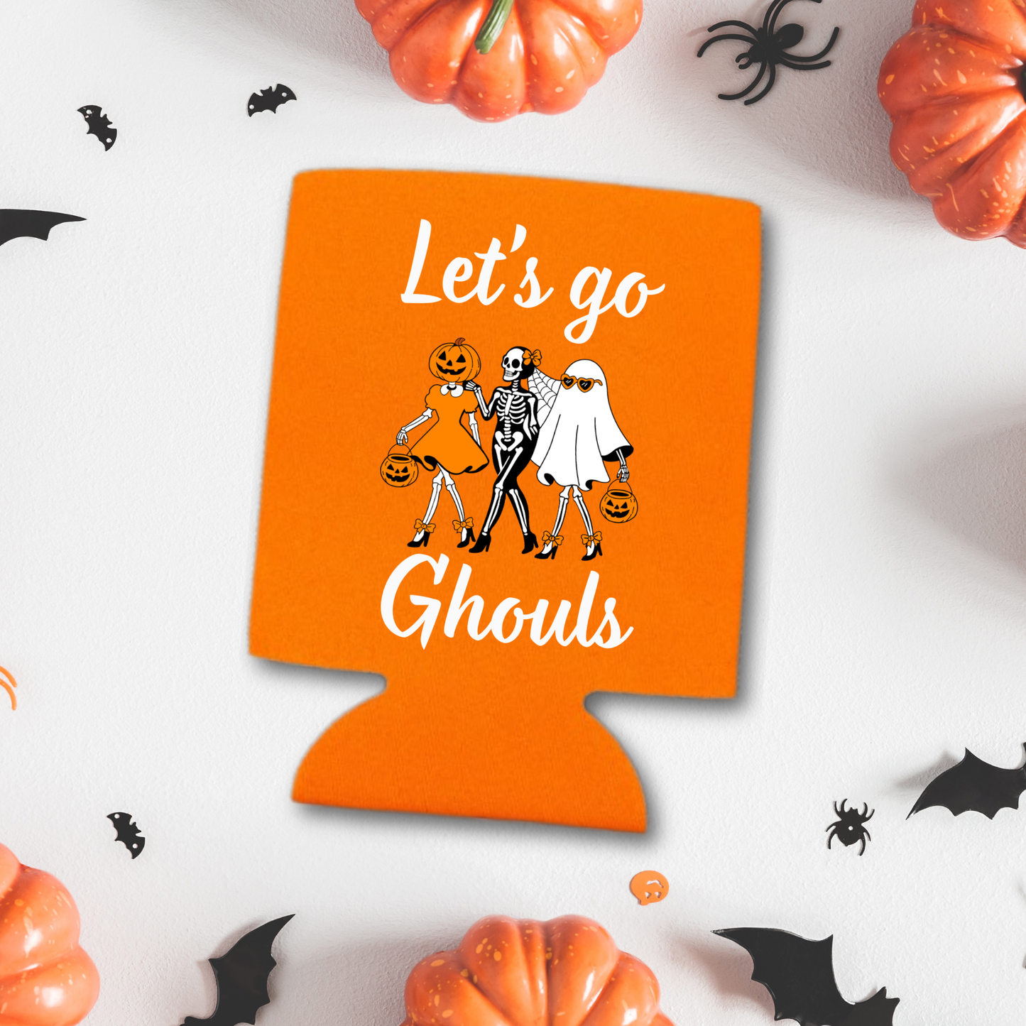 Halloween Can Coolers, Let's Go Ghouls Beer Coolies