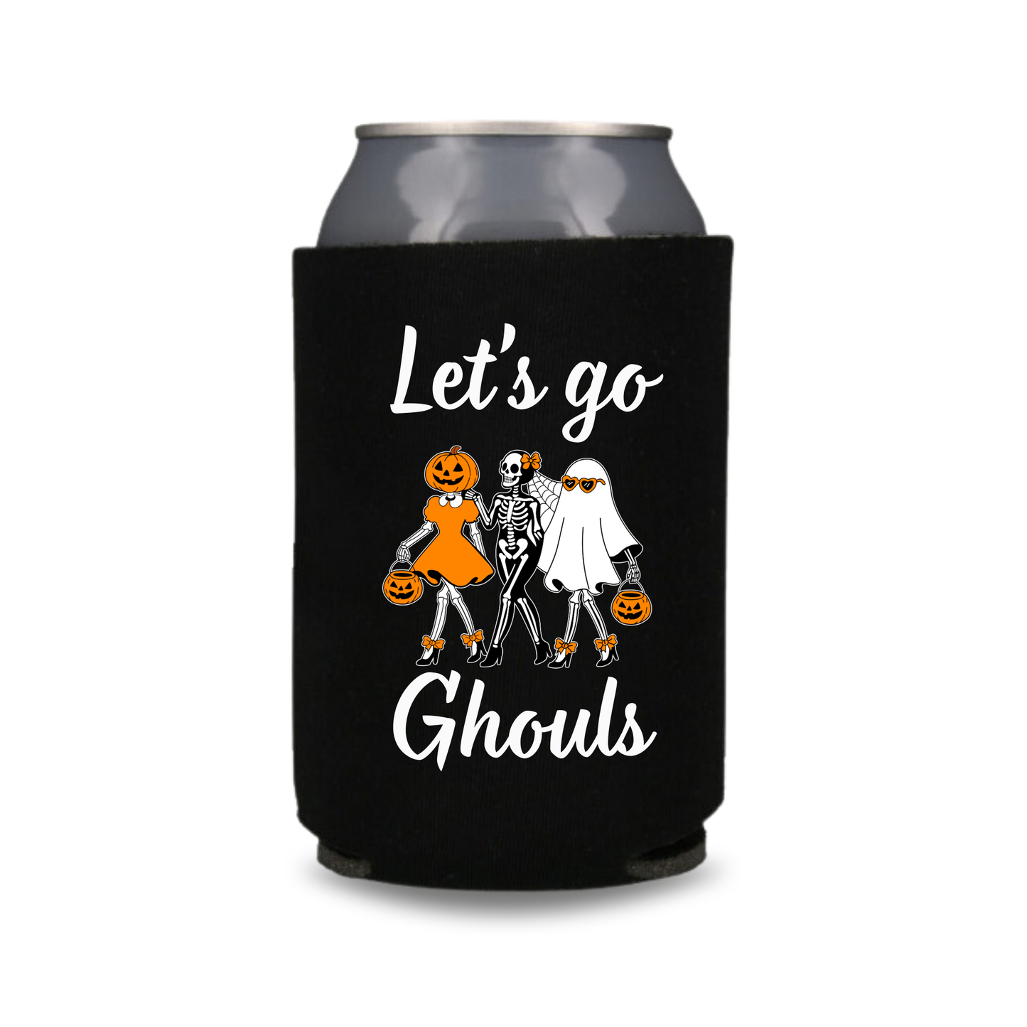 Halloween Can Coolers, Let's Go Ghouls Beer Coolies