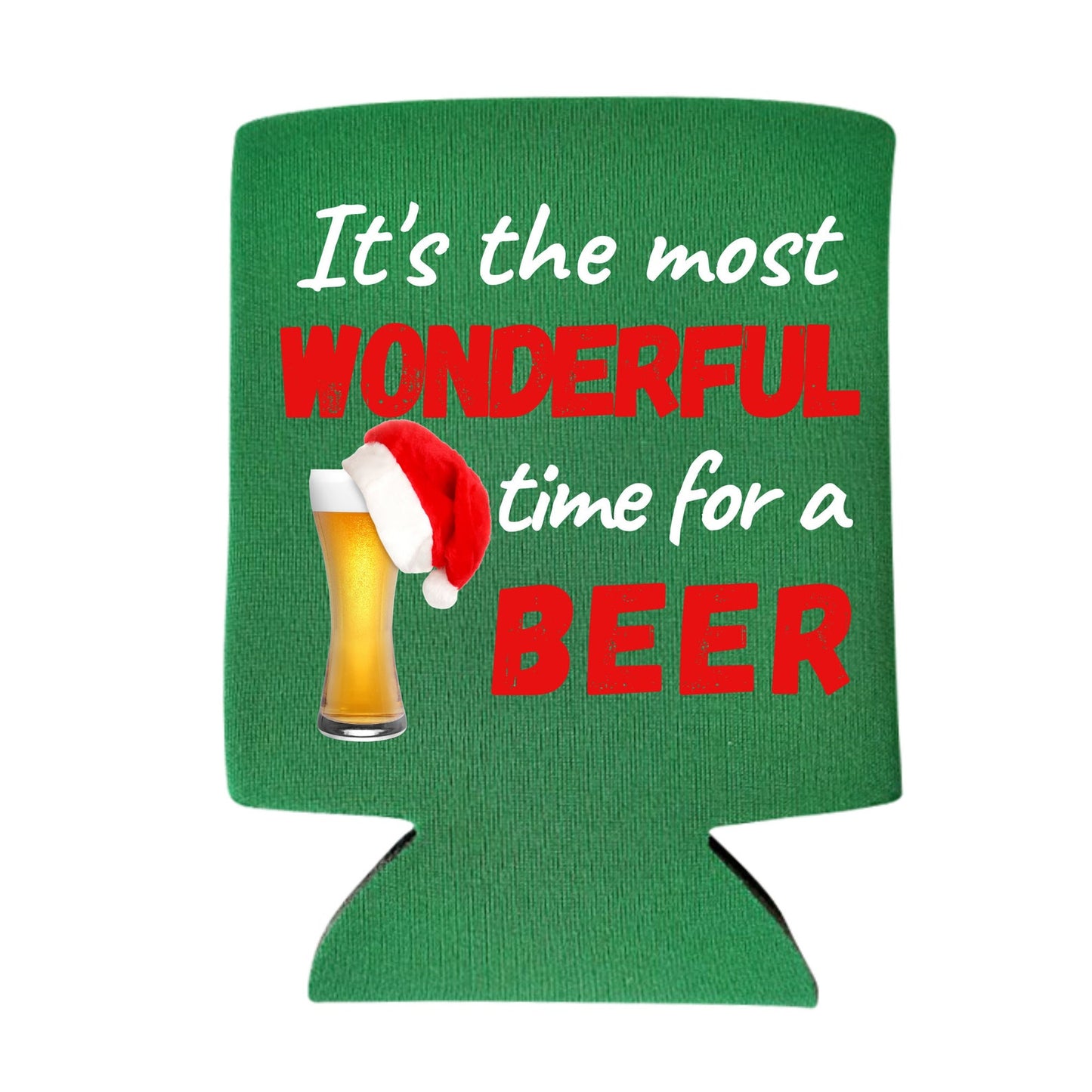 Christmas Can Coolers, It's The Most Wonderful Time For A Beer Beer Coolies