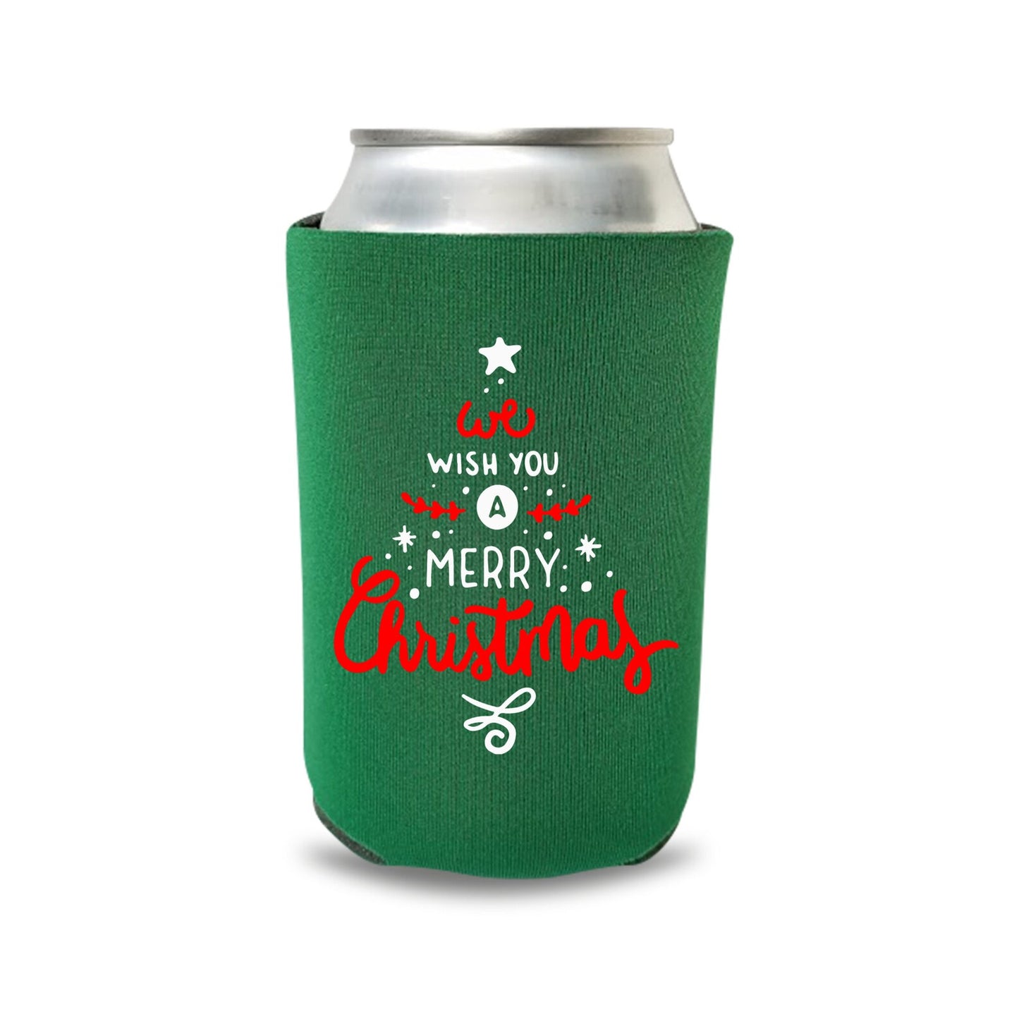 Christmas Can Coolers, We Wish You A Merry Christmas Beer Coolies