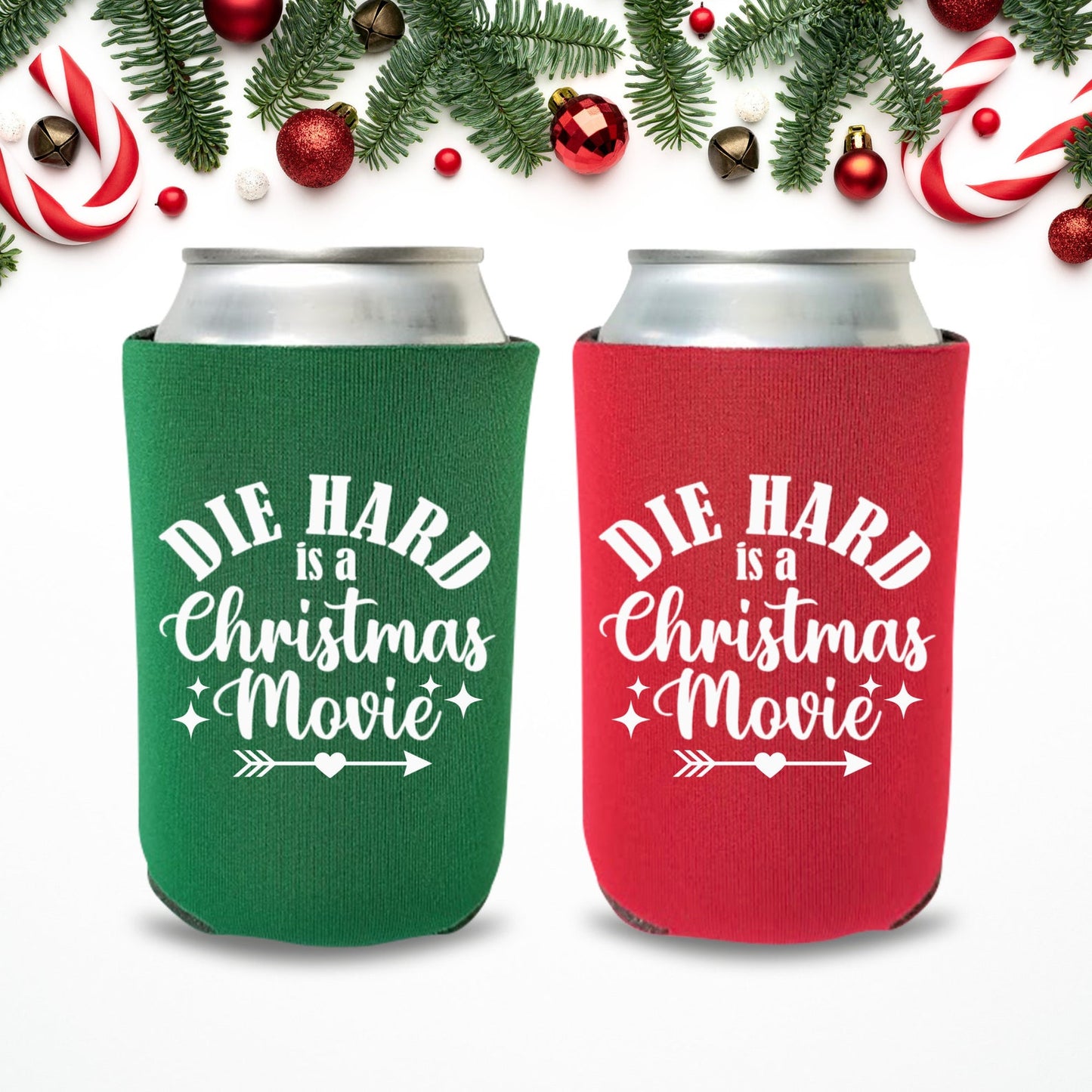 Christmas Can Coolers, Die Hard Is A Christmas Movie Beer Coolies