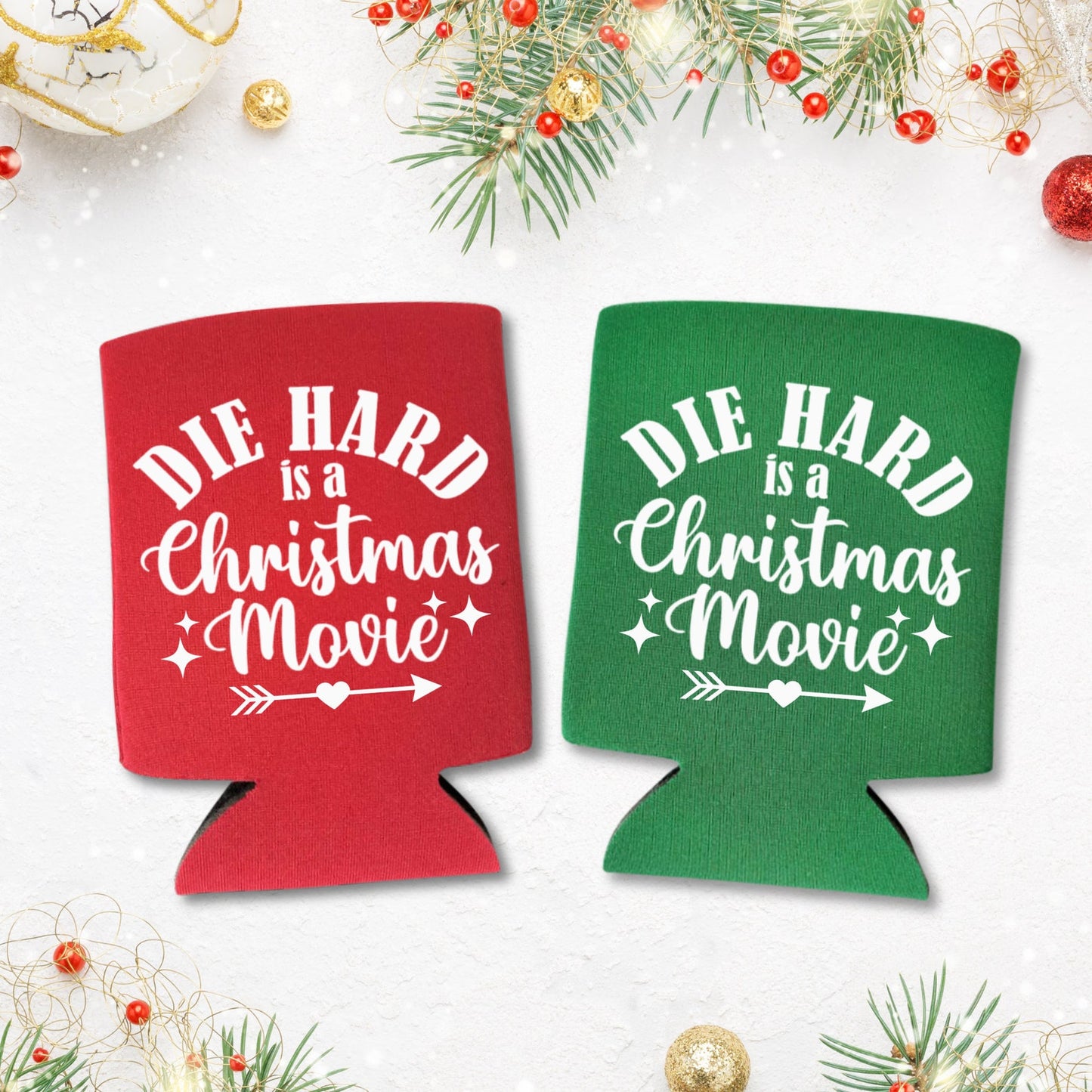 Christmas Can Coolers, Die Hard Is A Christmas Movie Beer Coolies