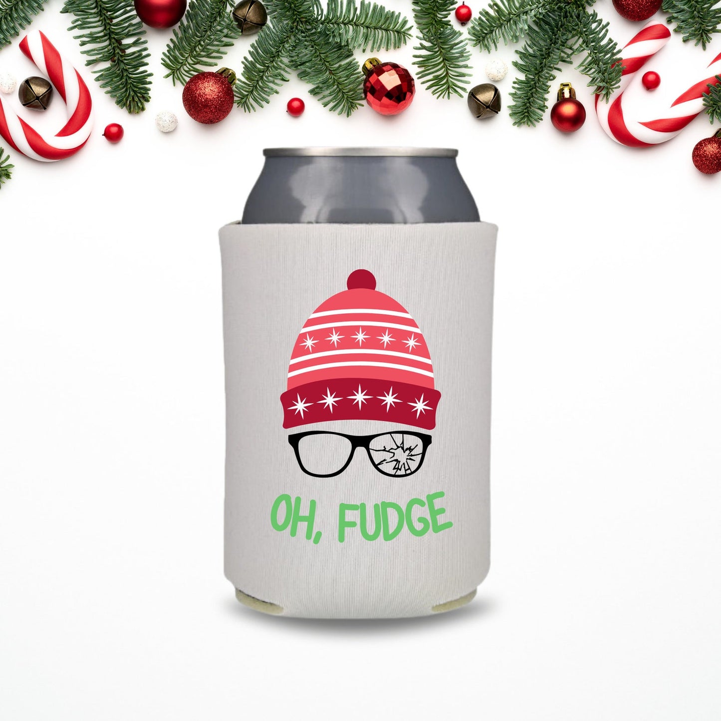Christmas Can Coolers, Oh Fudge Beer Coolies
