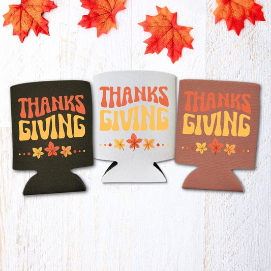 Thanksgiving Can Coolers, Thanksgiving Coolies