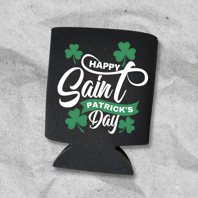 Happy Saint Patrick's Day Can Coolers