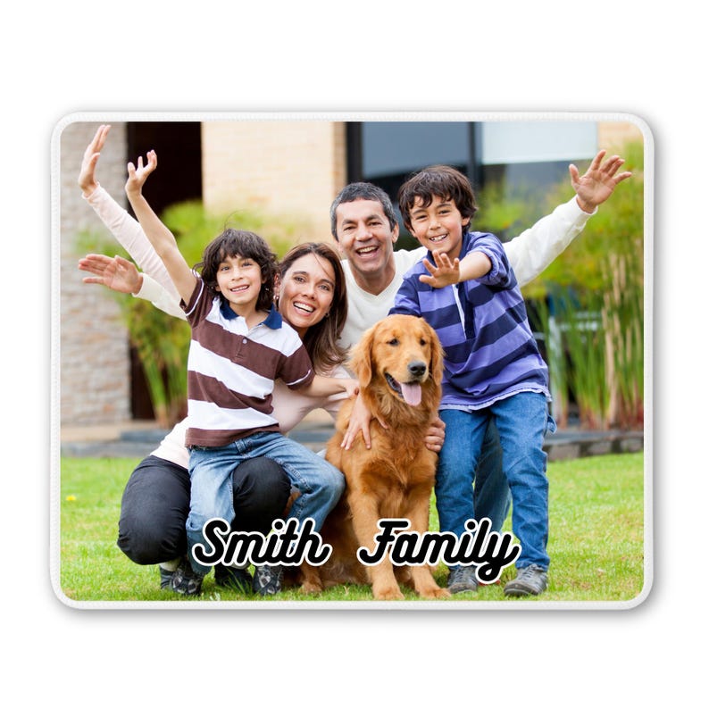 Custom Photo on Mousepad, Computer Office Desk Accessory