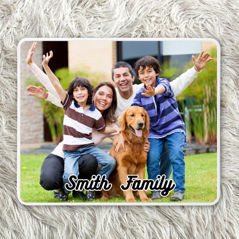Custom Photo on Mousepad, Computer Office Desk Accessory